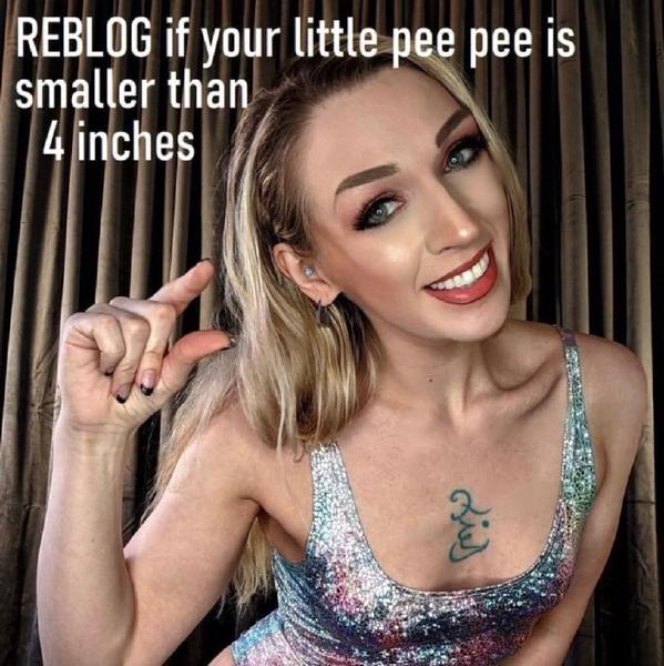 RE BLOG if yohir little-pee pee is small